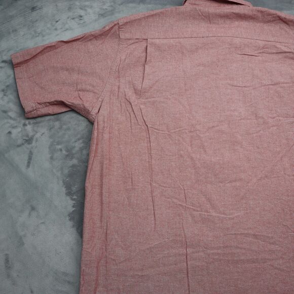 Wrangler Shirt Mens XL Extra Red Western Hike Outdoor Flex Workwear Button Up B1 - Picture 14 of 15